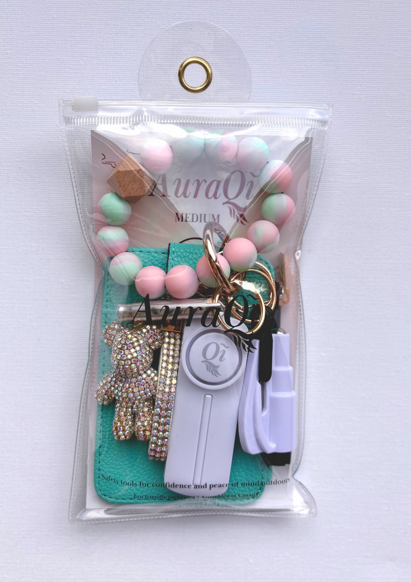 Serene - Teel Medium Safety Keychain