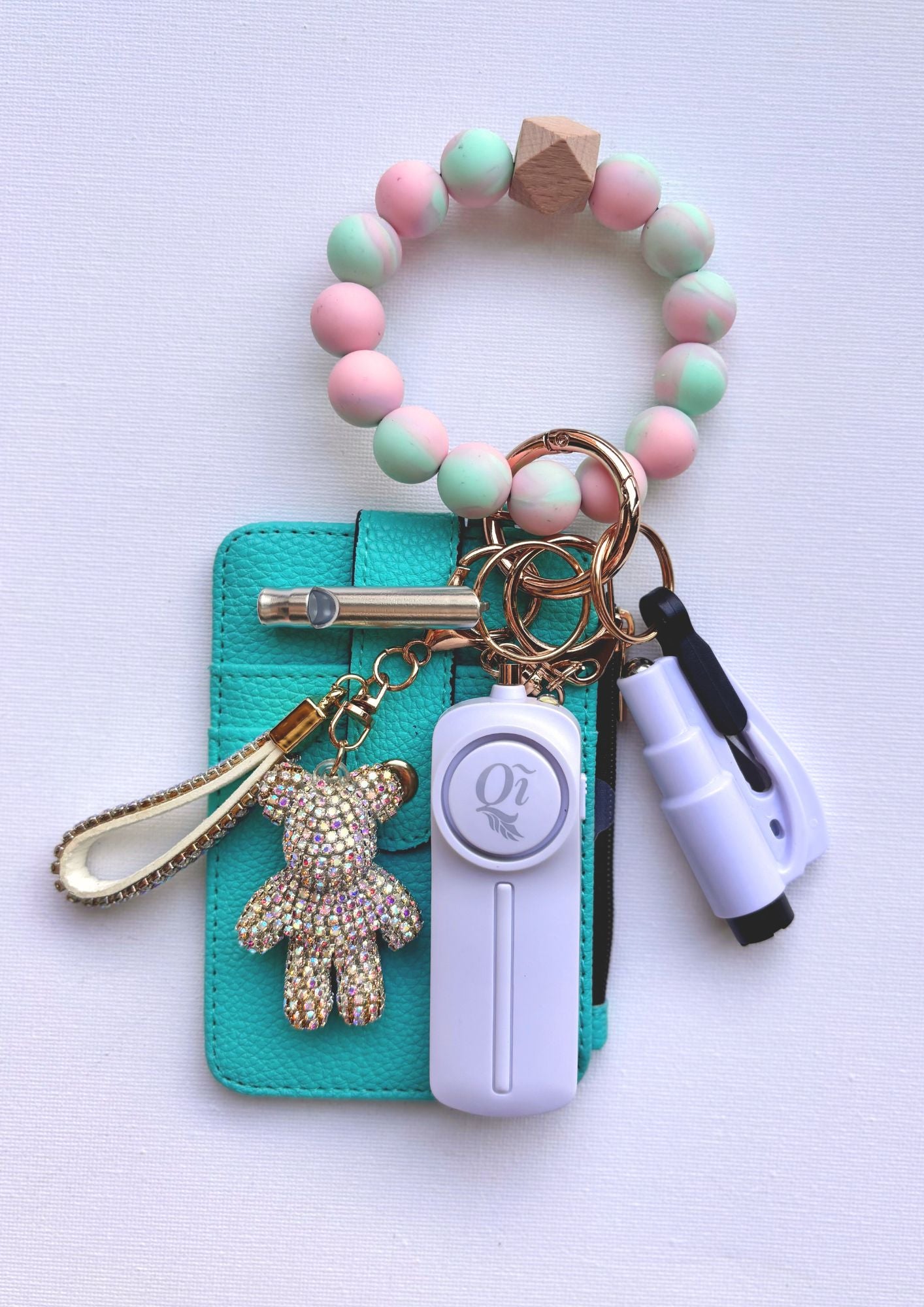 Serene - Teel Medium Safety Keychain