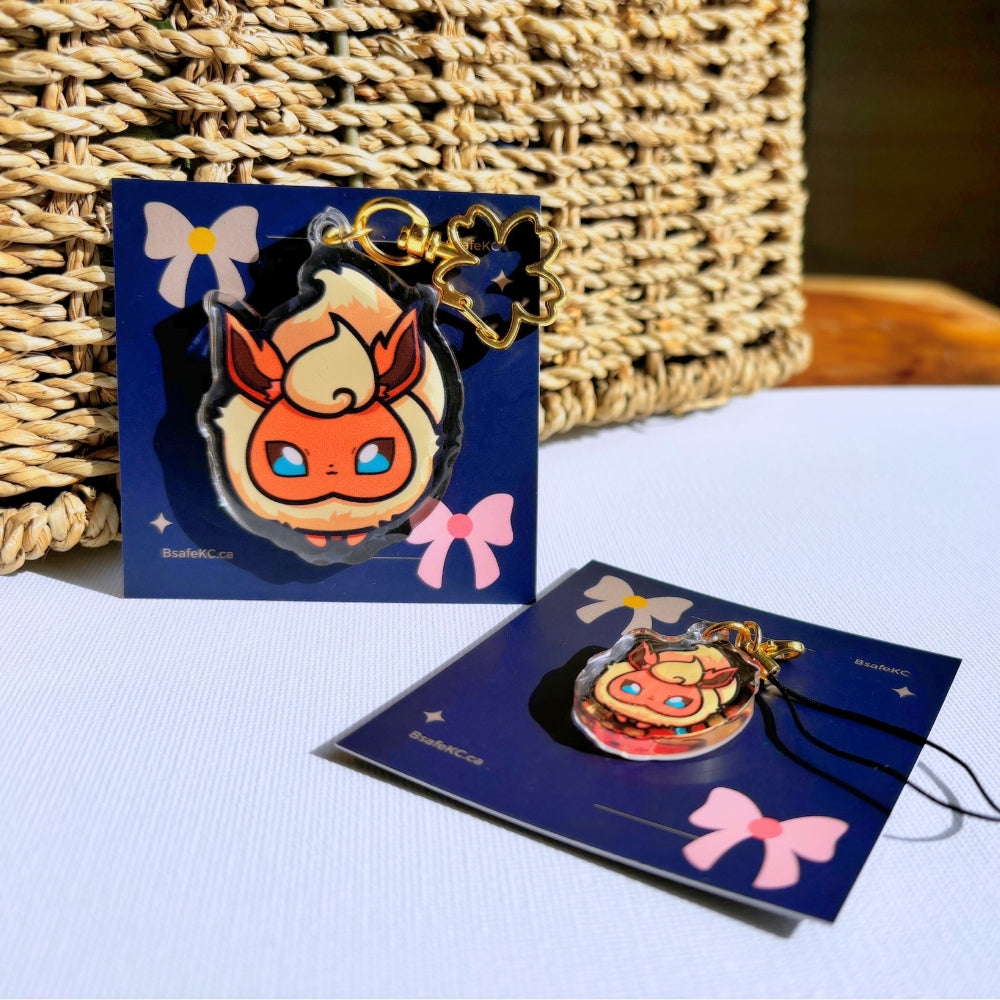 Pokemon acrylic keychain and phone charm