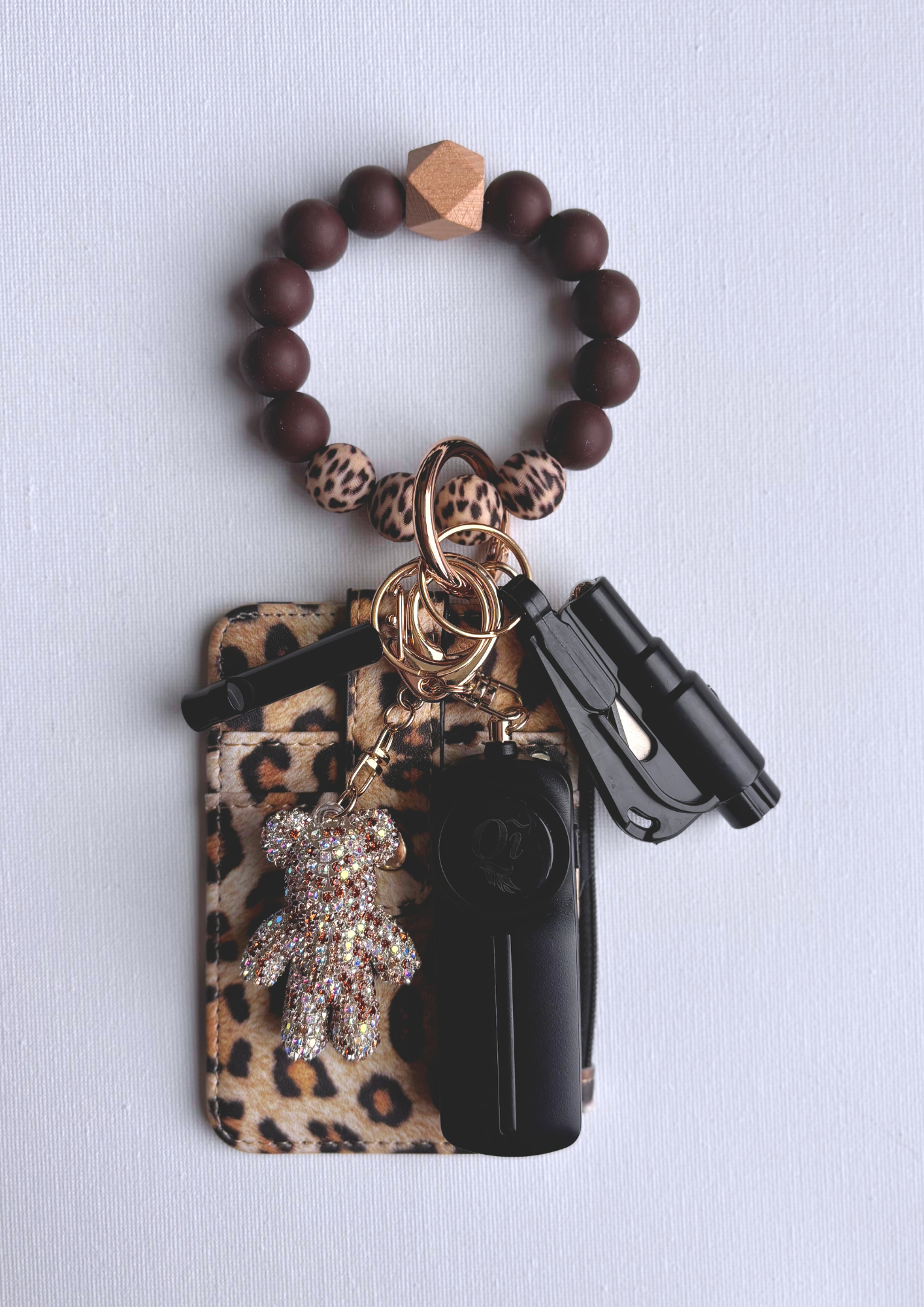 Untamed - Leopard Medium Safety Keychain